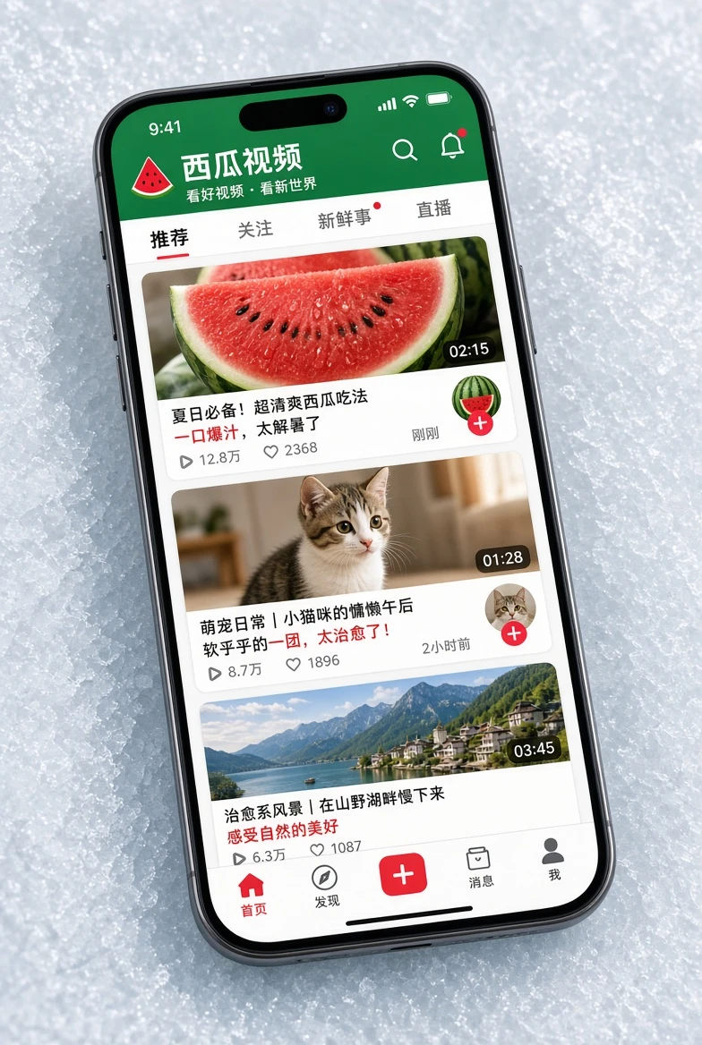 西瓜视频APP服务图